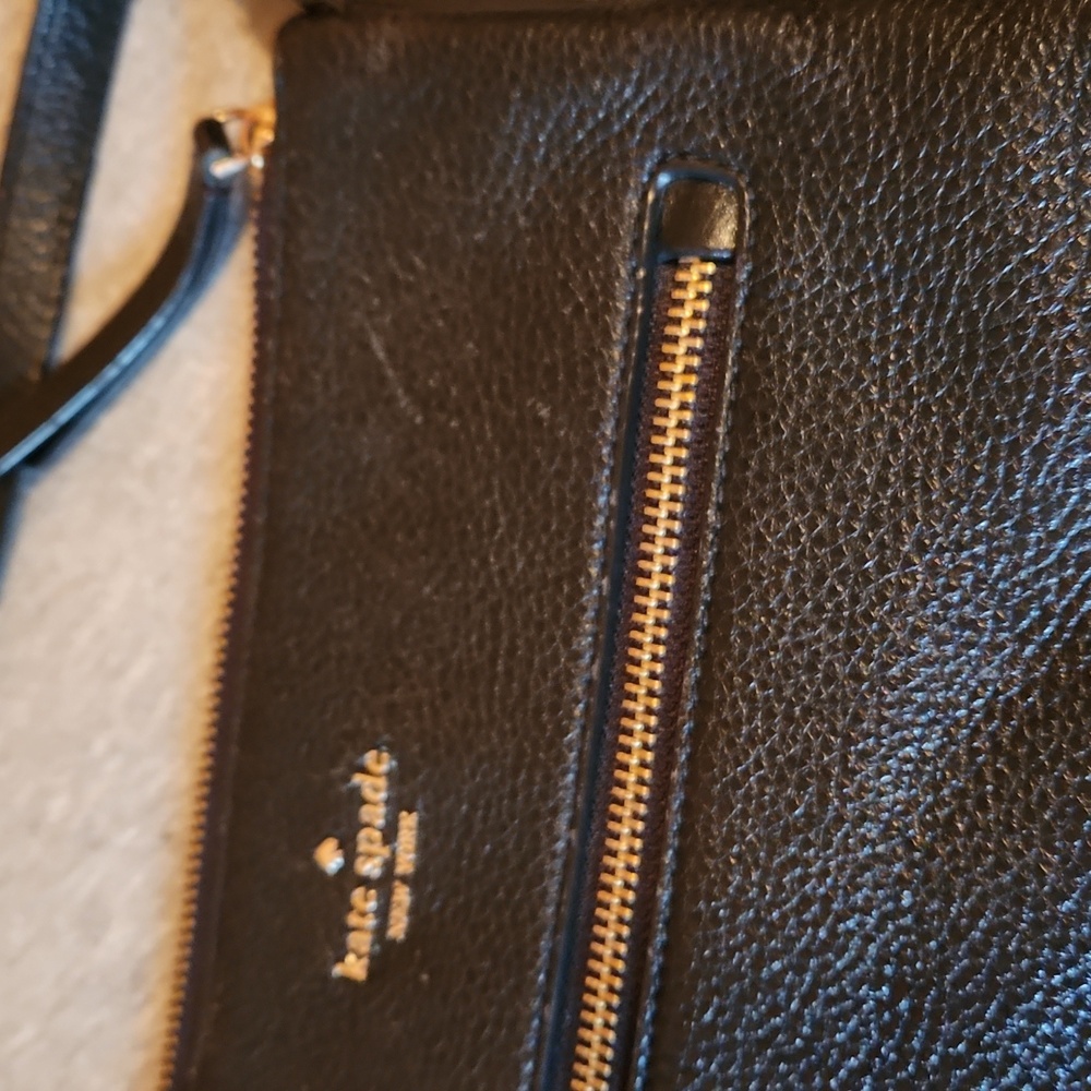 Kate Spade Black Pebbled Leathwr Crossbody Bag - Picture 15 of 16